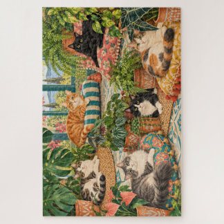 Kunstkatzen 1000-Teile-Puzzle Puzzle