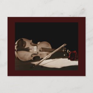 Kunstklassiker Violine Süße Melondy Postkarte