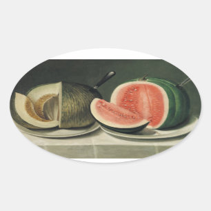 Kunstkleber "Melons" Ovaler Aufkleber