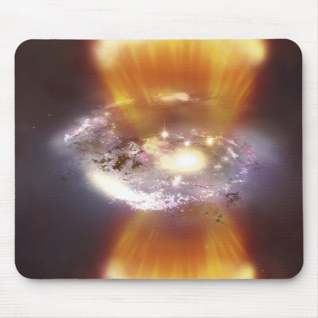 Kunstkonzept einer Galaxie Mousepad (Vorne)