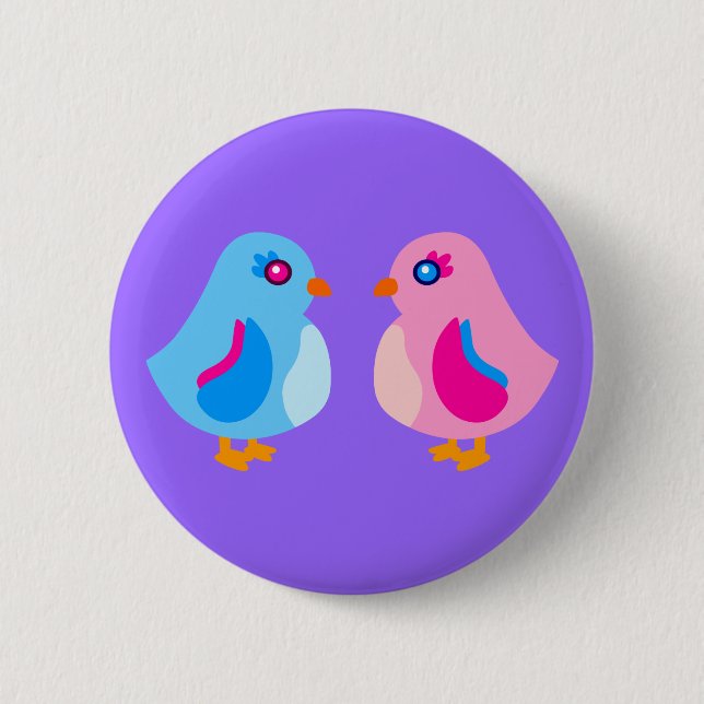 Kunstküken Button (Vorderseite)