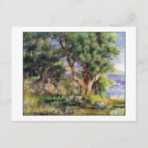 Kunstlandschaft an der Küste von Renoir Postkarte