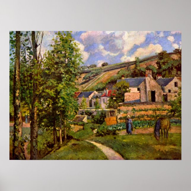 Kunstlandschaft Pissarro Poster (Vorne)