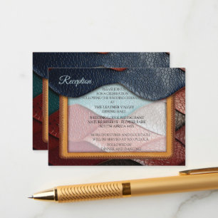 Kunstleder Textur Kunst Designs Begleitkarte