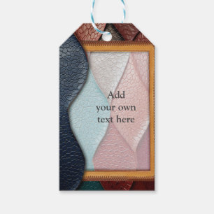 Kunstleder Textur Kunst Designs Geschenkanhänger