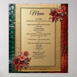 Kunstleder Textur Kunst Designs Poster