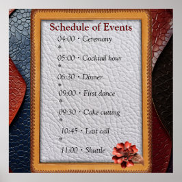 Kunstleder Textur Kunst Designs Poster