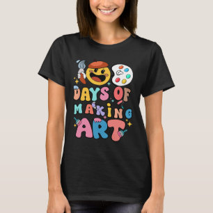Kunstlehrer 100 Tage Kunst machen Kunstlehrer 100. T-Shirt