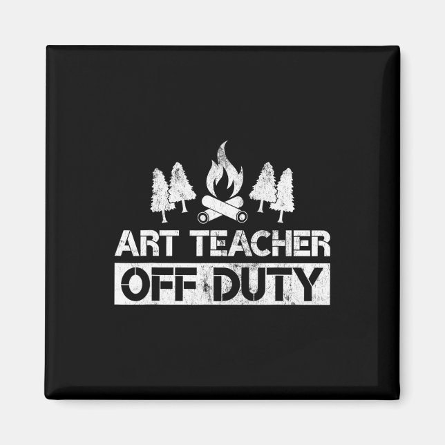 Kunstlehrer Außer Dienst Lustiger Künstler Camping Magnet (Vorne)
