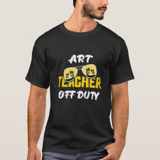 Kunstlehrer Außer Dienst Sonnenbrille Letzter Schu T-Shirt