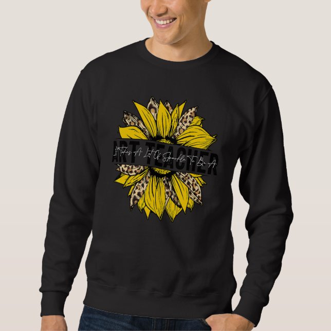 Kunstlehrer Boho Sonnenblume Fürsorglich Hingebung Sweatshirt (Vorderseite)