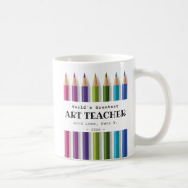 Kunstlehrer Geschenkidee personalisiert Kaffeetasse