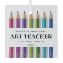 Kunstlehrer Geschenkidee personalisierte Stifte