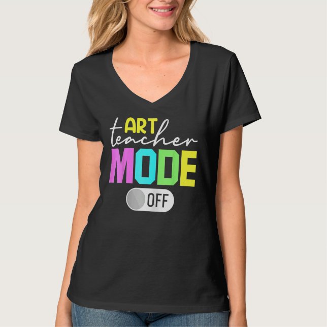 Kunstlehrer-Modus Aus T-Shirt (Vorderseite)