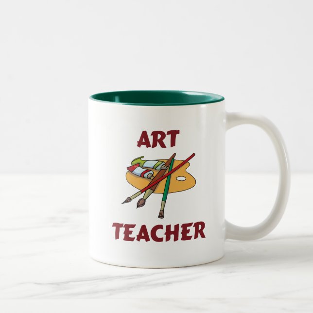 Kunstlehrer-Tasse Zweifarbige Tasse (Rechts)