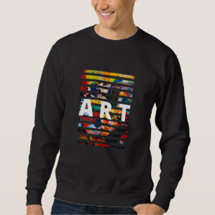 Kunstlehrer und Künstler Abstract   Sweatshirt