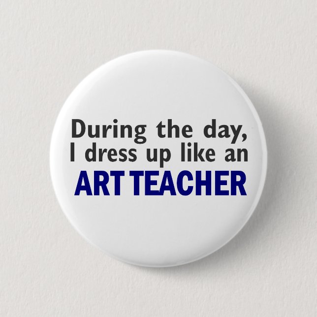 KUNSTLEHRER während des Tages Button (Vorderseite)