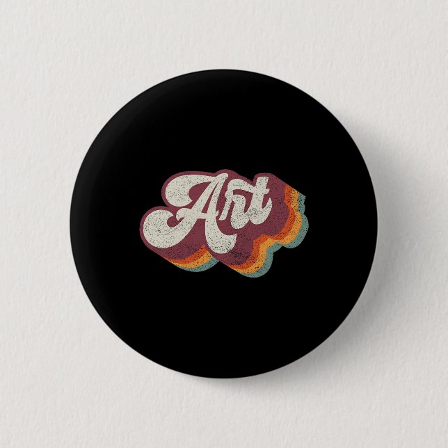 Kunstlehrer Zurück zur Schule Button (Vorderseite)