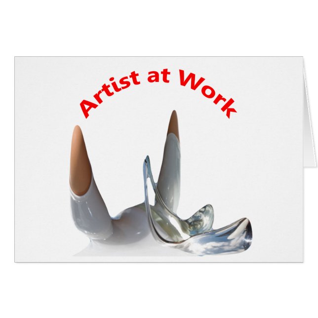 Künstler am Arbeitsplatz (Vorderseite (Horizontal))