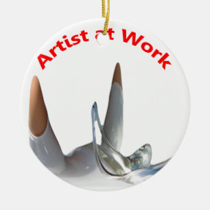 Künstler am Arbeitsplatz Keramik Ornament