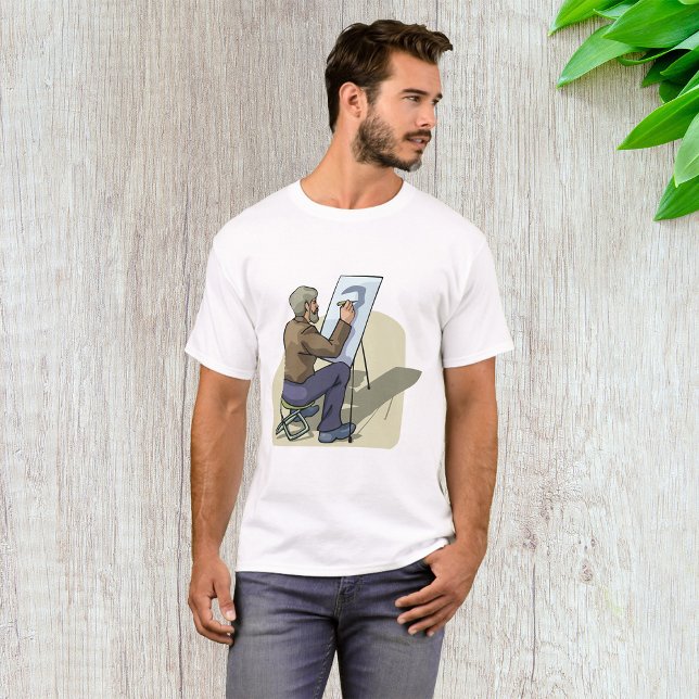 Künstler am Arbeitsplatz T-Shirt (Von Creator hochgeladen)