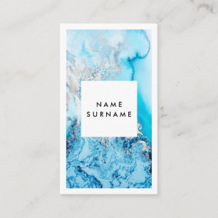 Künstler-Aqua-Aquarell-Vertikale-Visitenkarte Visitenkarte