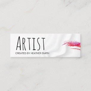 Künstler / Aquarell gebürstet   Silky Drapery Mini Visitenkarte