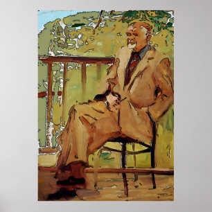 Künstler auf der Veranda Poster