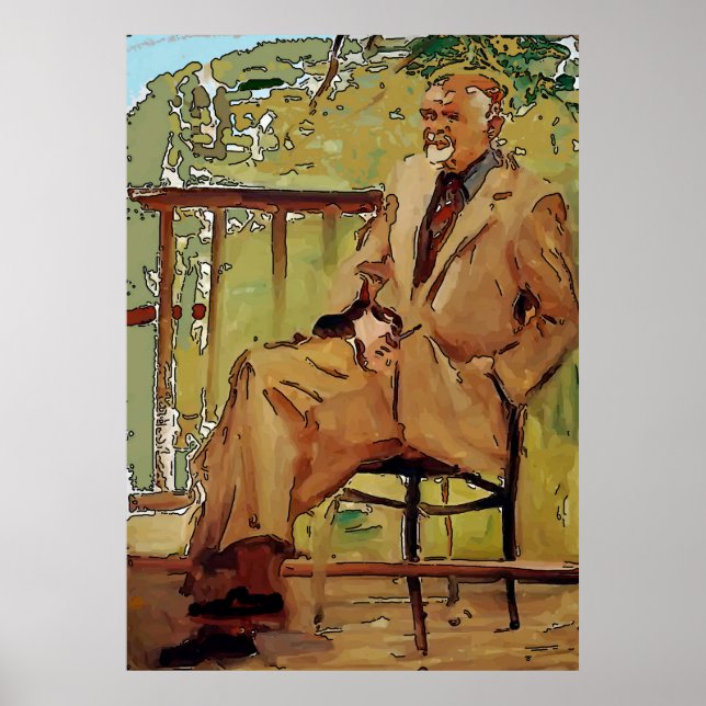 Künstler auf der Veranda Poster (Vorne)