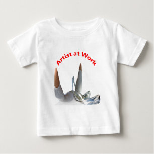 Künstler bei der Arbeit Baby T-shirt