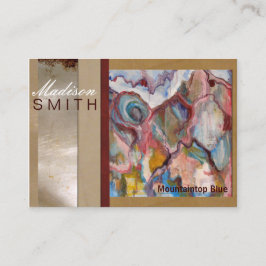 Künstler beruflich visitenkarte