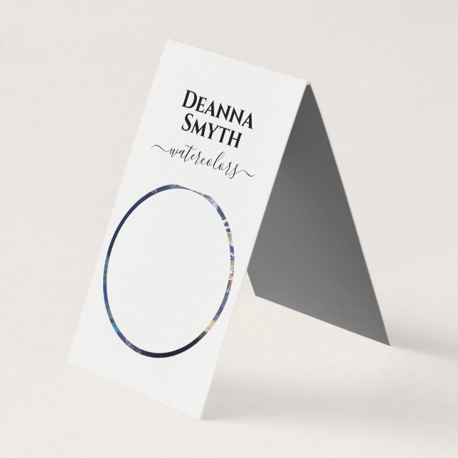 KÜNSTLER Einzigartiger Zelt-Falten-Visitenkarte Visitenkarten (Vorderseite)