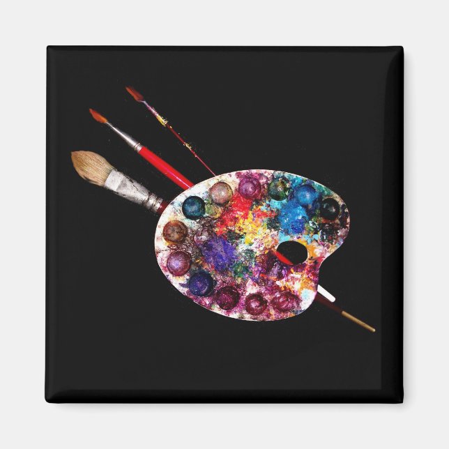 KÜNSTLER FARBE PALETTE, Maler Magnet (Vorne)
