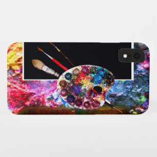 KÜNSTLER FARBE PALETTE, schwarz iPhone XR Hülle