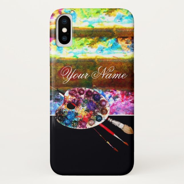 KÜNSTLER FARBE PALETTE, schwarz Case-Mate iPhone Hülle (Rückseite)