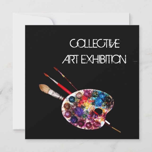 KÜNSTLER FARBPALETTE ART SHOW GALLERY AUSSTELLUNG (Vorderseite)