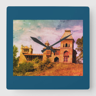 Künstler Frederic Edwin Church Hudson, NY Anwesen Quadratische Wanduhr