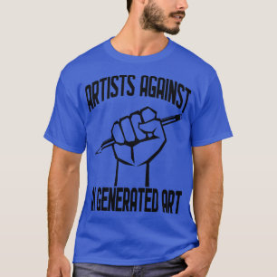 Künstler gegen künstlerische Intelligenz (AI), gen T-Shirt