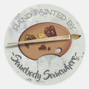 Künstler handgemalt durch Aufkleber