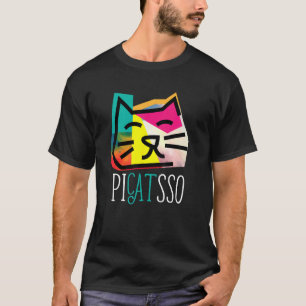 Künstler I Kunstlehrer I Picatsso I Lustige Katzen T-Shirt