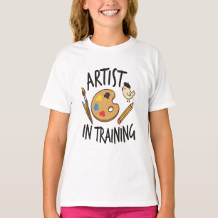 Künstler in Ausbildung Süßer Vogel Zurück zur Schu T-Shirt