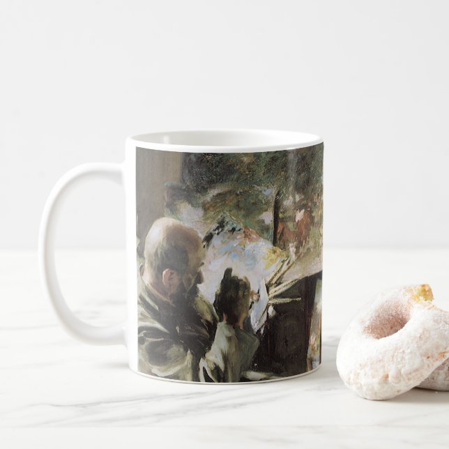 Künstler in Seinem Studio von John Singer Sargent Tasse (Mit Donut)