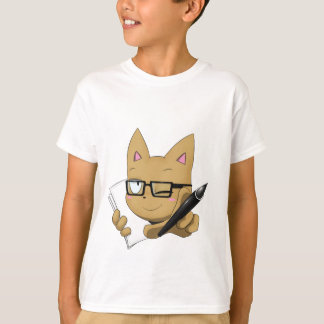 Künstler-Katze "ohne schwarzen Block " T-Shirt