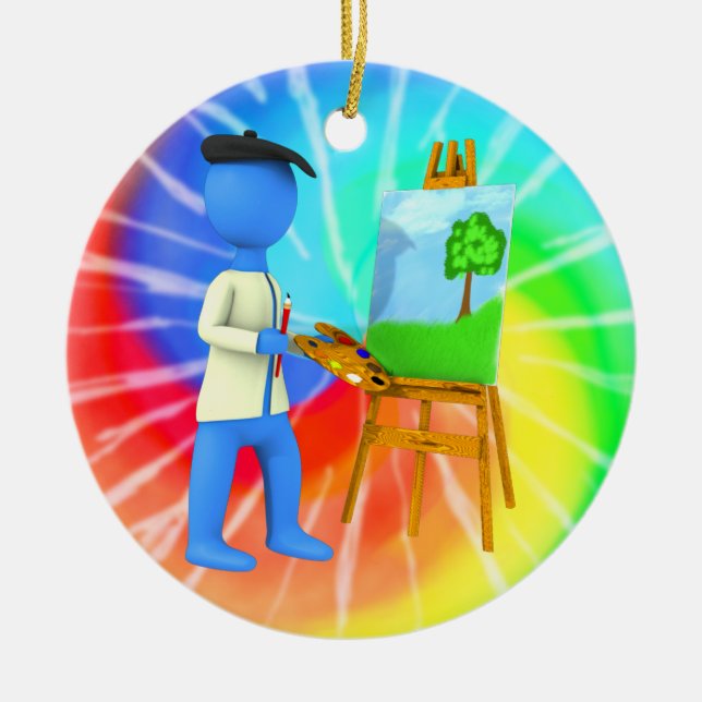 Künstler Keramikornament (Vorne)