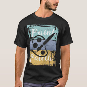 Künstler Kunstlehrer Shirt - Retro Farbpalette