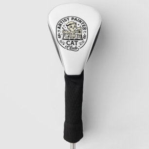 Künstler Maler Katze Lustige Katze Grafik - Künstl Golf Headcover