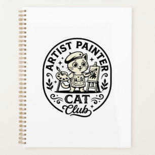 Künstler Maler Katze Lustige Katze Grafik - Künstl Planer