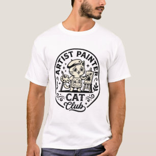 Künstler Maler Katze Lustige Katze Grafik - Künstl T-Shirt