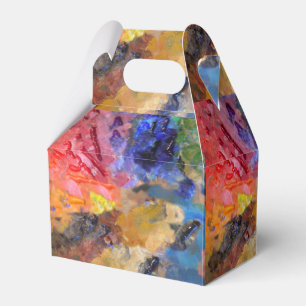 Künstler Malerpalette Farbige Farbe Geschenkschachtel