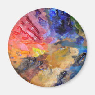 Künstler Malerpalette Farbige Farbe Magnet